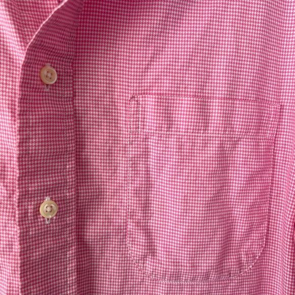 Burberry London Shirt Size XL Men Collared Long Sleeve Button Up Pink Plaid - Picture 4 of 9
